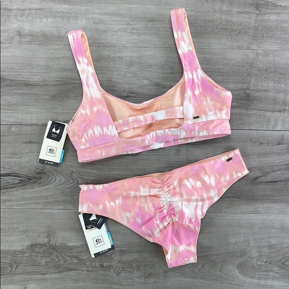 ☀️RIP CURL☀️ CLASSIC SURF CROP CLASSIC SURF CHEEKY PANT BIKINI SET - Picture 9 of 16